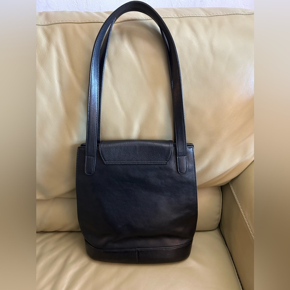 Vintage Ghurka Black Leather Shoulder Bag - Picture 2 of 6